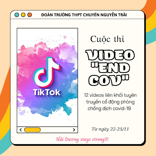 Thiết kế video cổ động “End CoV" cùng Chuyên Nguyễn Trãi trong mùa dịch bệnh